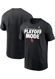 Nike Oklahoma Sooners Black 2025 CFP Playoff Mode Short Sleeve T Shirt