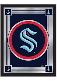 Seattle Kraken Logo Hanging Back Bar Mirror