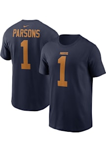 Micah Parsons Green Bay Packers Navy Blue Alt Short Sleeve Player T Shirt