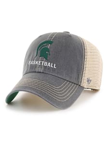 47 Michigan State Spartans Basketball Trawler Adjustable Hat - Charcoal