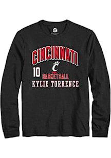 Kylie Torrence Cincinnati Bearcats Black NIL Arch Logo Long Sleeve Player T Shirt