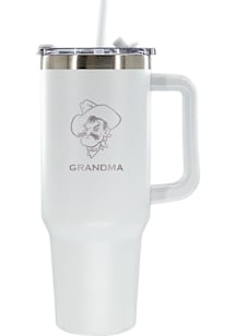 Oklahoma State Cowboys Grandma 40oz Stainless Steel Tumbler - White