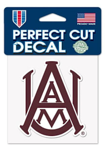Alabama A&M Bulldogs 4x4 Auto Decal - Maroon