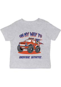 Vive La Fete Boise State Broncos Infant On My Way Short Sleeve T-Shirt Grey