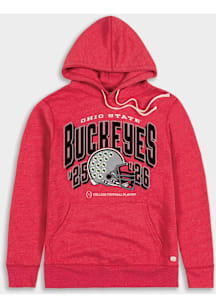 Homefield Ohio State Buckeyes Mens Red Football 2025 CFP Bound Fashion Hood