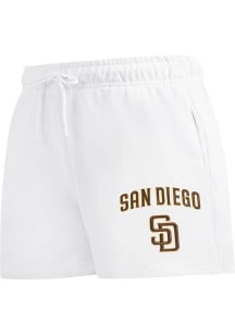 Pro Standard San Diego Padres Womens White Classic Shorts