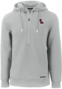 Cutter and Buck Ole Miss Rebels Mens Ash Roam Hood