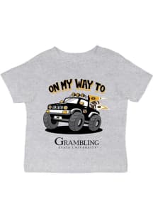 Vive La Fete Grambling State Tigers Infant On My Way Short Sleeve T-Shirt Grey