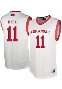 Karter Knox  Genuine Collective Arkansas Razorbacks White NIL Jersey
