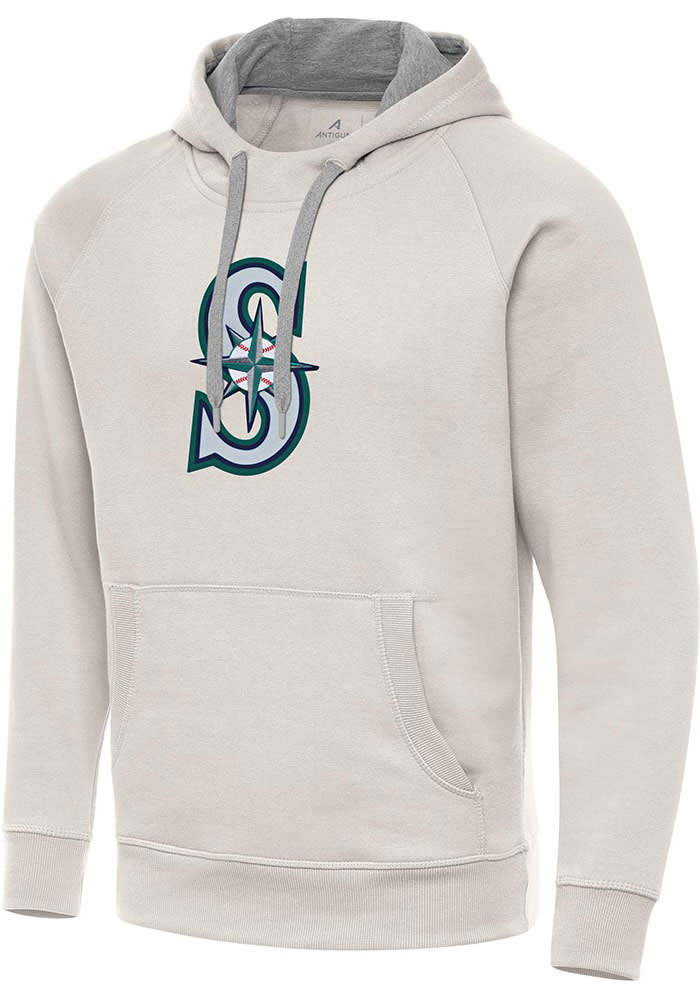 Antigua Seattle Mariners Mens CREAM Full Front Victory