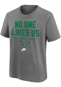 Nike Philadelphia Eagles Youth Charcoal We Dont Care Short Sleeve T-Shirt