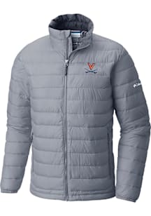 Mens Virginia Cavaliers Columbia Mens Powder Lite Heavyweight Jacket - Grey