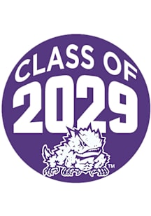 TCU Horned Frogs 3" Class of 2029 Button - Purple