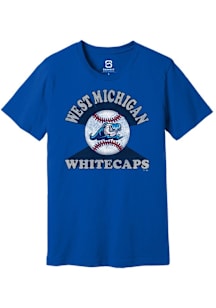 Summit Sportswear West Michigan Whitecaps Blue Soft Arch Short Sleeve T Shirt