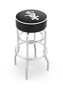 Chicago White Sox Double-Ring Swivel Pub Stool - Silver