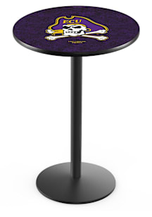 East Carolina Pirates Black Round Base Pub Table