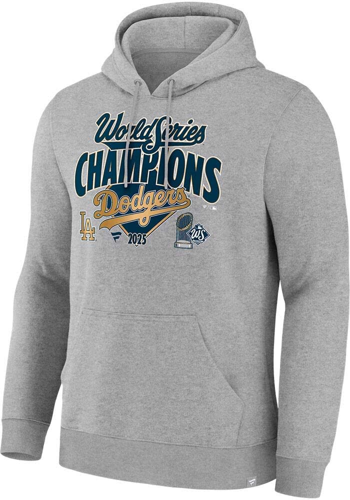 Los Angeles Dodgers Mens ATHLETICGREY 2025 World Series Champions