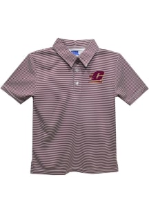 Vive La Fete Central Michigan Chippewas Toddler Maroon Pencil Stripe Short Sleeve Polo Shirt