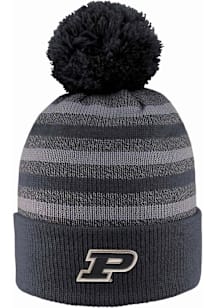 LogoFit Purdue Boilermakers Dark Grey Doc Marled Mens Knit Hat