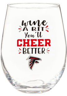Atlanta Falcons 17oz Boxed Stemless Wine Glass