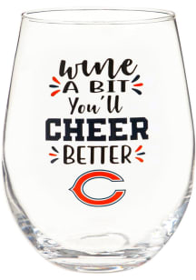 Chicago Bears 17oz Boxed Stemless Wine Glass