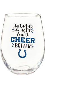 Indianapolis Colts 17oz Boxed Stemless Wine Glass