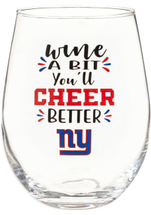 New York Giants 17oz Boxed Stemless Wine Glass