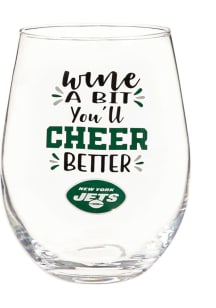 New York Jets 17oz Boxed Stemless Wine Glass