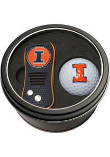 Navy Blue Illinois Fighting Illini Switchblade Golf Ball Golf Gift Set