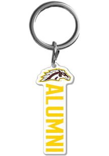 Western Michigan Broncos Alumni Acrylic Keychain - Brown