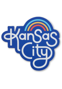 Kansas City Retro Stickers - Navy Blue