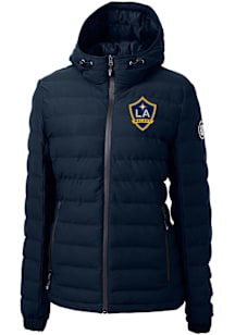 Cutter and Buck LA Galaxy Womens Navy Blue Mission Ridge Repreve Heavy Weight Jacket