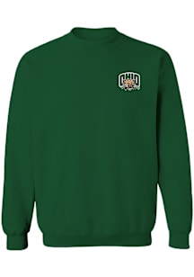 Vive La Fete Ohio Bobcats Womens Green Impressions Crew Sweatshirt