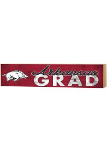 KH Sports Fan Arkansas Razorbacks 3x13 Block Sign Grad Sign - Cardinal