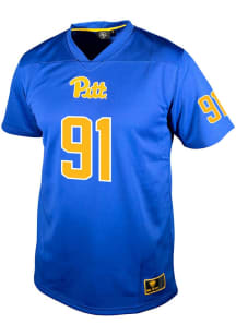 Caleb Junko Genuine Collective Mens Blue Pitt Panthers NIL Football Jersey