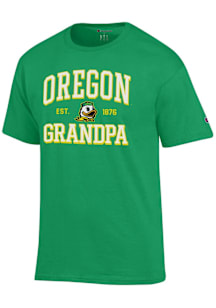 Champion Oregon Ducks Green Est. Date Grandpa Jersey Short Sleeve T Shirt