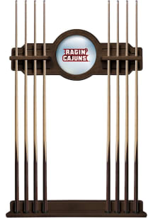 Louisiana Ragin' Cajuns Solid Wood Cue Rack Pool Table