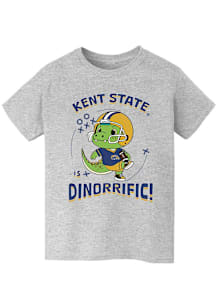 Vive La Fete Kent State Golden Flashes Youth Grey Dino-Riffic Short Sleeve T-Shirt