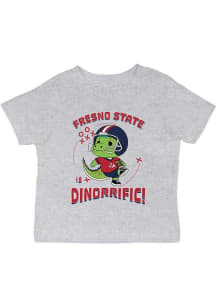 Vive La Fete Fresno State Bulldogs Infant Dino-Riffic Short Sleeve T-Shirt Grey