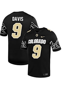 Tyrecus Davis  Nike Colorado Buffaloes Black Football NIL Game Football Jersey