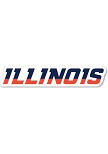 Illinois Fighting Illini Orange SM Illinois Text Magnet