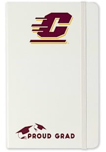 Central Michigan Chippewas Proud Grad team logo Notebook and Folder - White