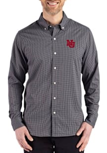 Cutter and Buck Nebraska Cornhuskers Mens Black Vault Skyline Long Sleeve Dress Shirt