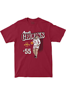 Audi Crooks Iowa State Cyclones Cardinal NIL Player Graphic Tee Short Sleeve Fashion Player T Shir..
