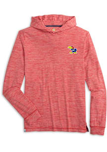 Johnnie O Kansas Jayhawks Mens Red Talon Vault Long Sleeve Hoodie