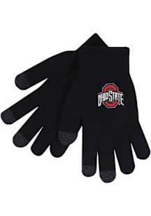 Ohio State Buckeyes LogoFit iText Mens Gloves - Black