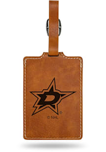 Dallas Stars Brown Laser Engraved Luggage Tag