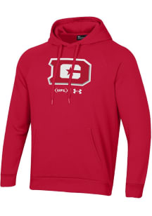 Under Armour DC Defenders Mens Red Rival Long Sleeve Hoodie
