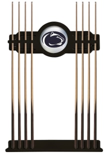 Black Penn State Nittany Lions Solid Wood Cue Rack Pool Table