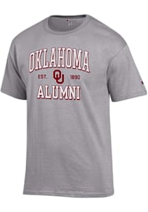 Champion Oklahoma Sooners Grey Est Alumni Jersey Short Sleeve T Shirt